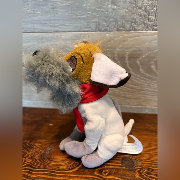 Disney Oliver & Company Dodger Dog Plush 7" Stuffed‎ Animal Beans - Picture 1 of 9